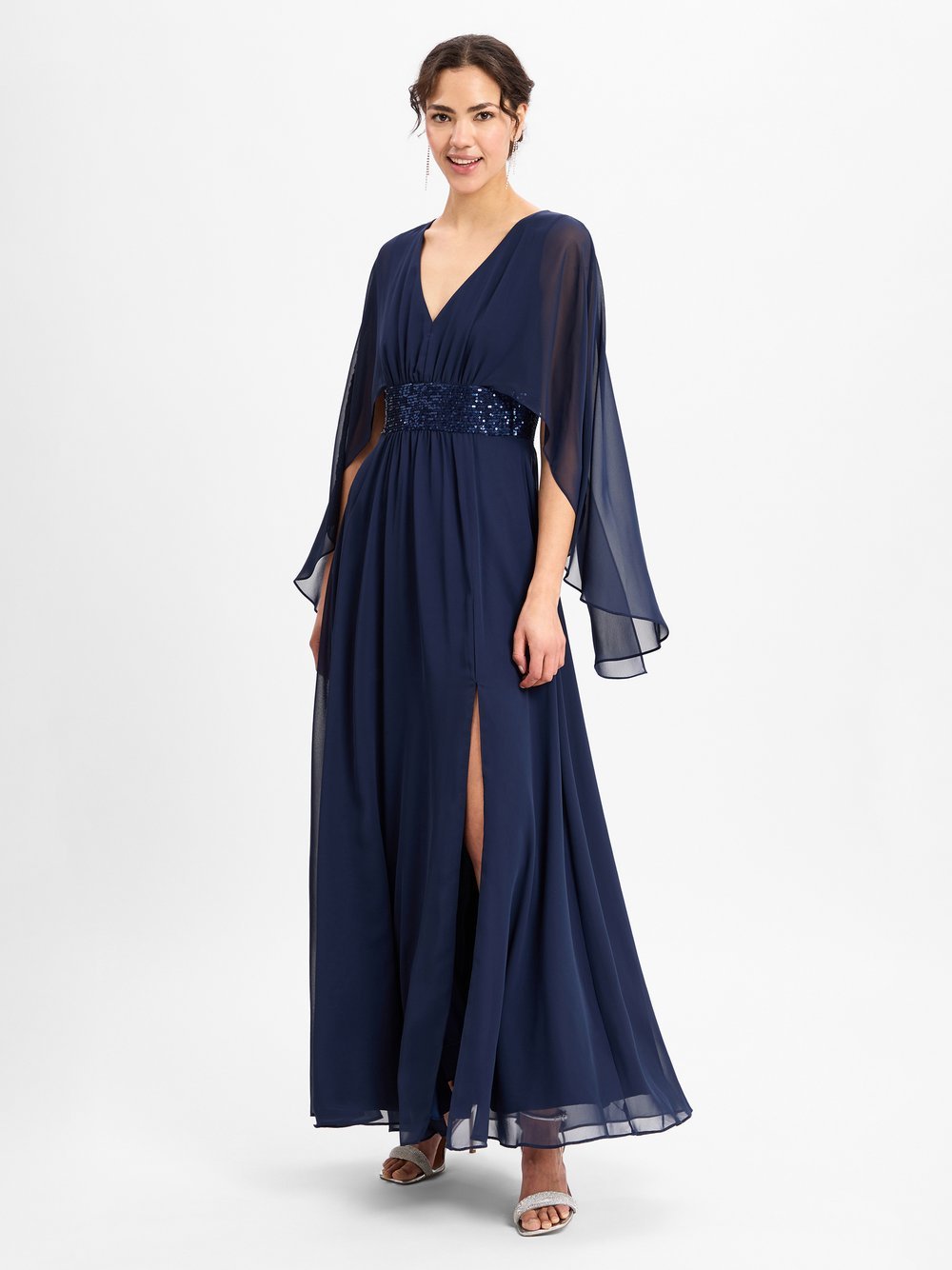 Swing Abendkleid Damen blau, 44