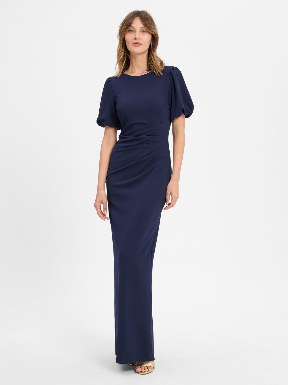Swing Abendkleid Damen blau, 34