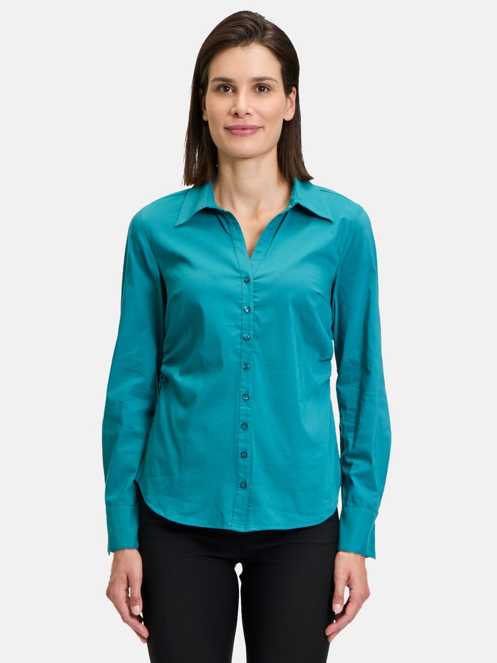 Betty Barclay Hemdbluse Damen Baumwolle blau, 46