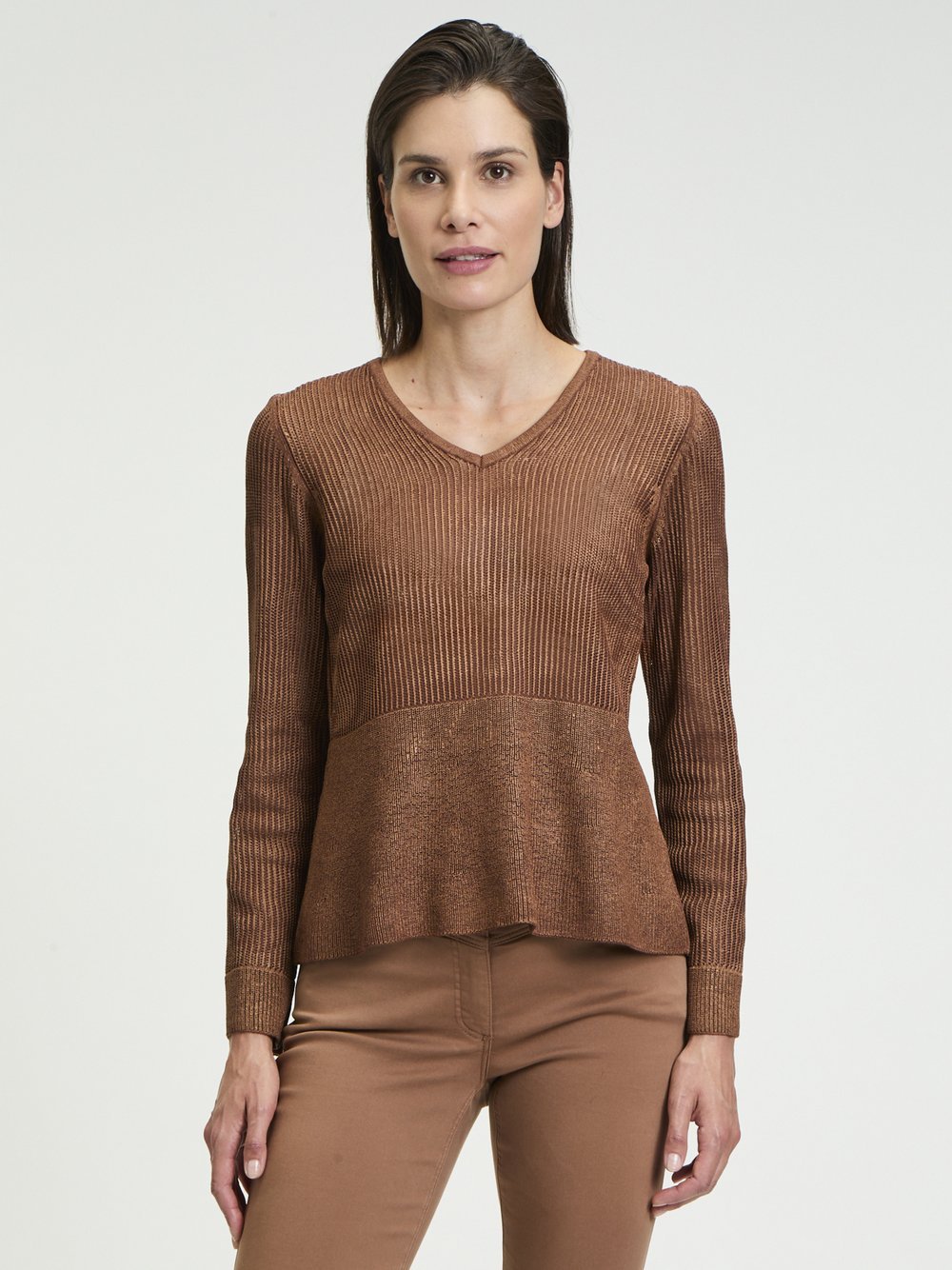 Betty Barclay Feinstrickpullover Damen Baumwolle braun, 44