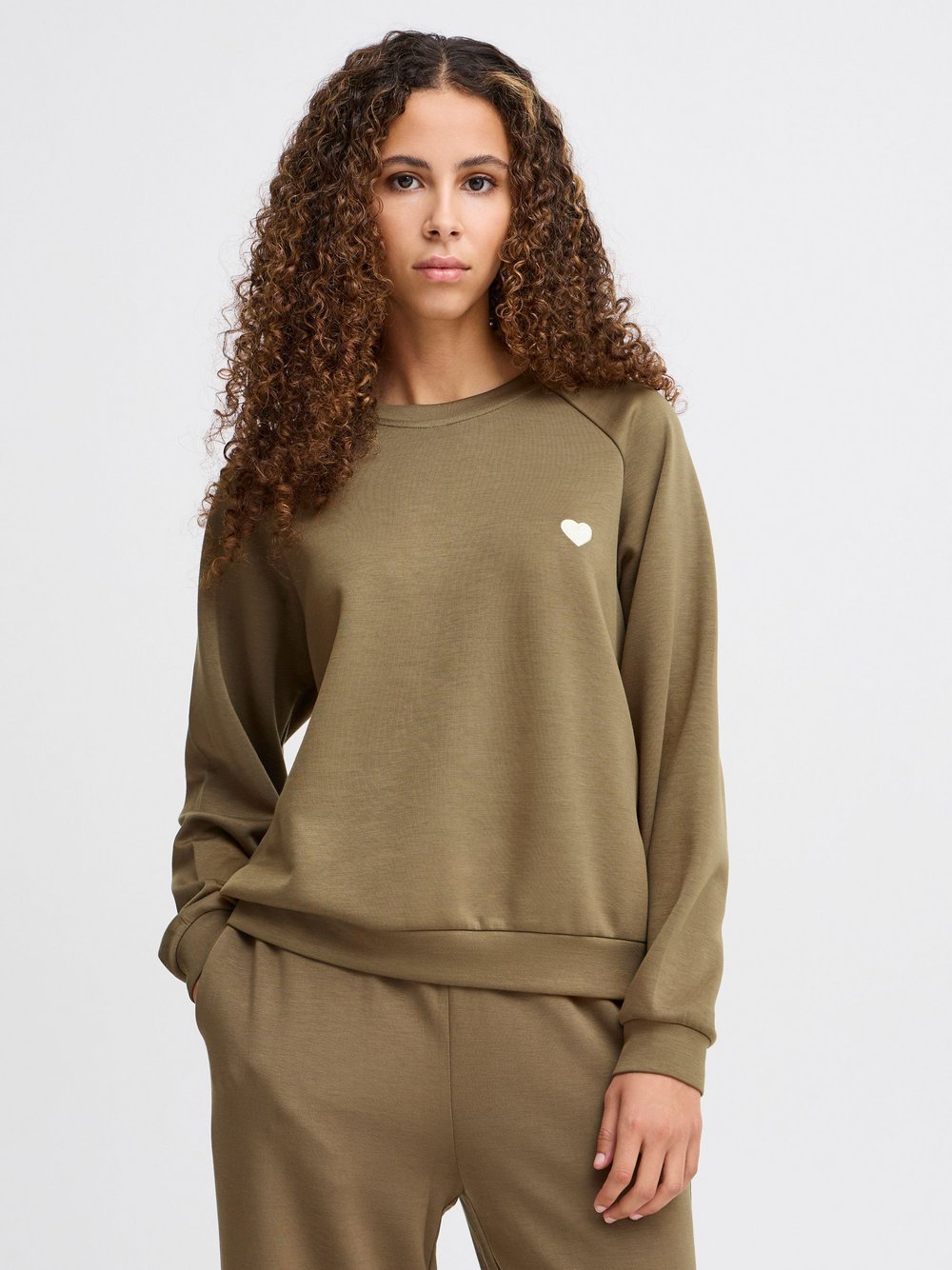 Ichi Sweatshirt Damen grün, M