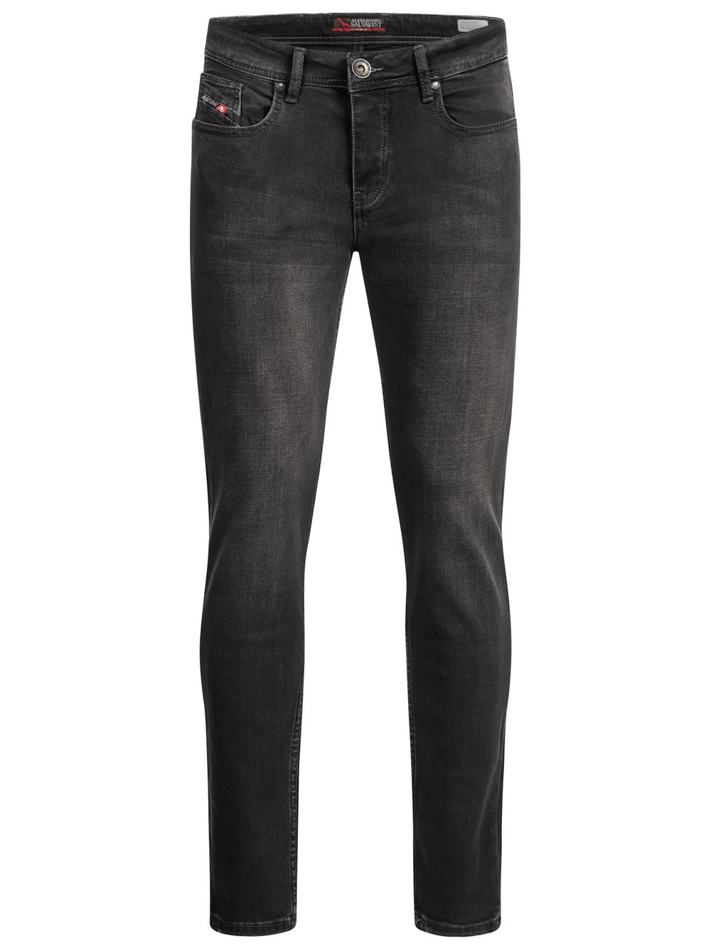 Alessandro Salvarini Jeans  Herren Baumwolle schwarz, 40-32