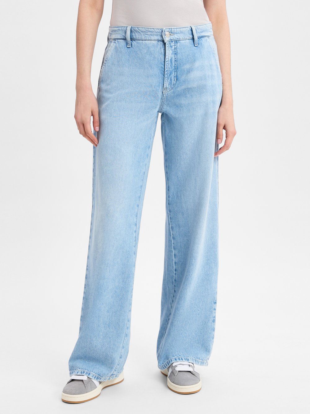 Cambio Relaxed-Jeans Damen Baumwolle blau, 34