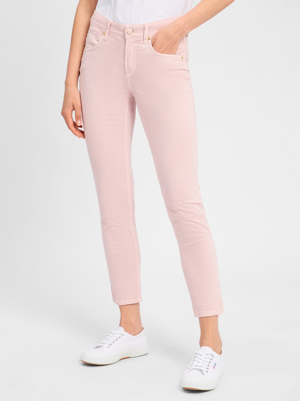 Cambio Hose Damen Baumwolle rosa, 42