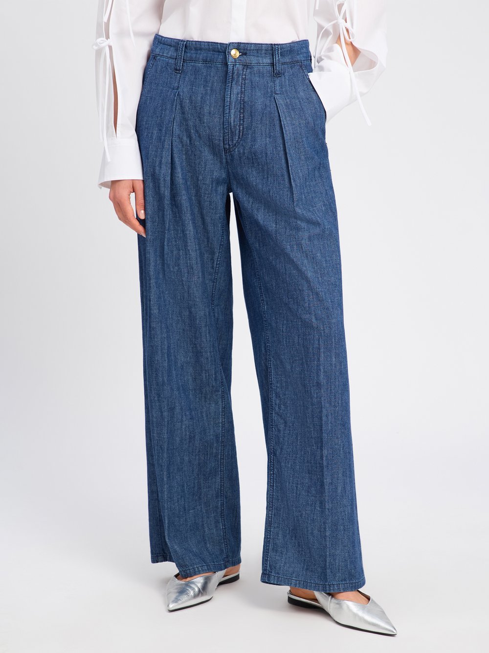 Cambio Jeans Damen Baumwolle blau, 46
