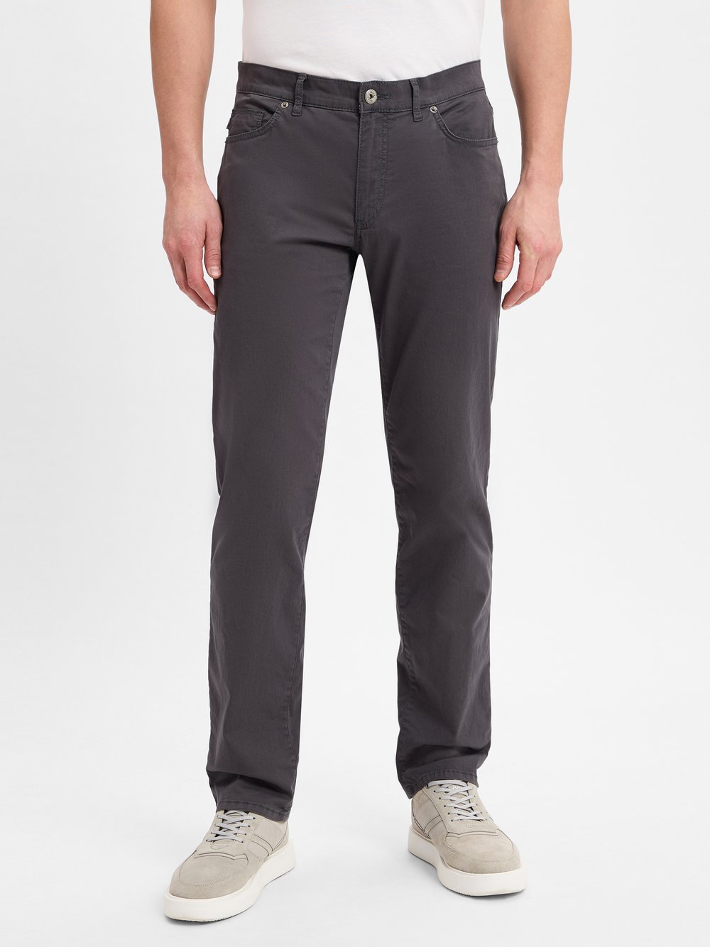 BRAX Five-Pocket Hose Herren Baumwolle grau, 36-36