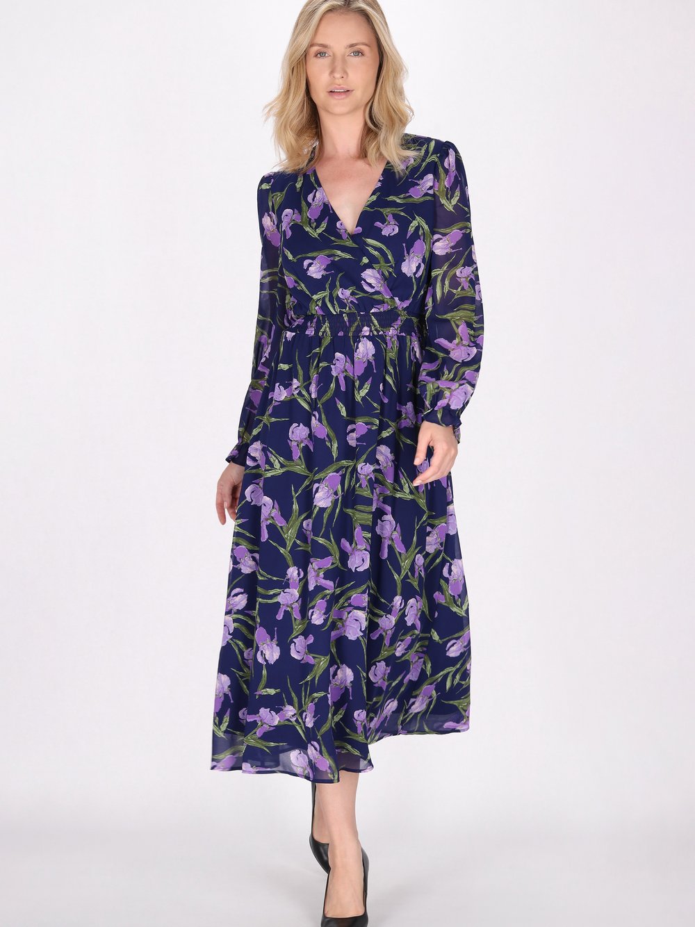 Usha Kleid Damen mehrfarbig gemustert, L