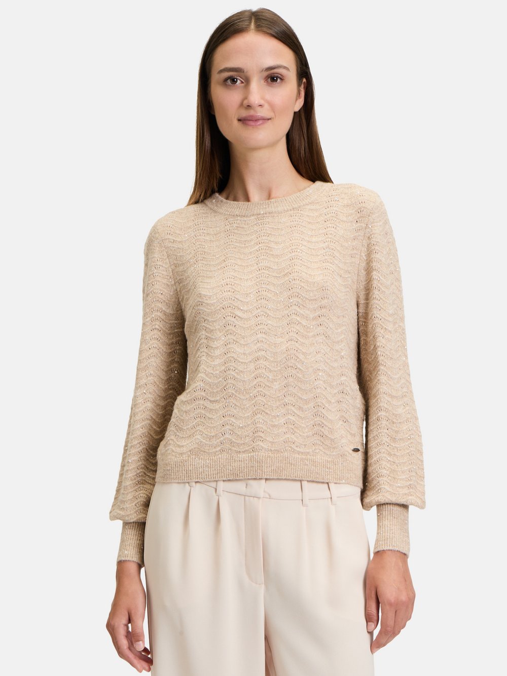 Betty & Co Strickpullover Damen beige, 42