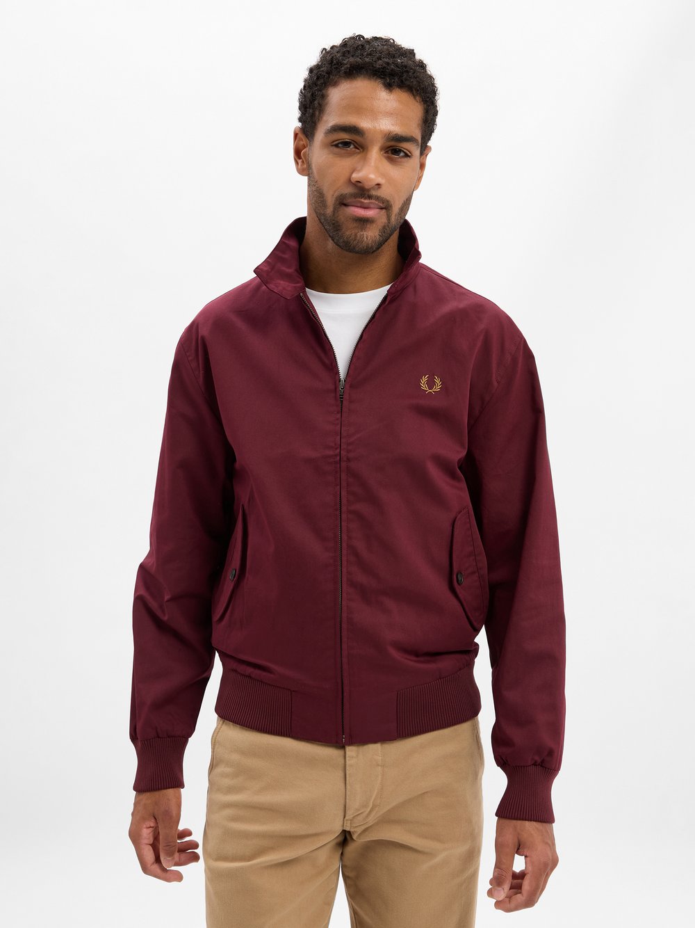 Fred Perry Blouson Herren Baumwolle rot, XXL