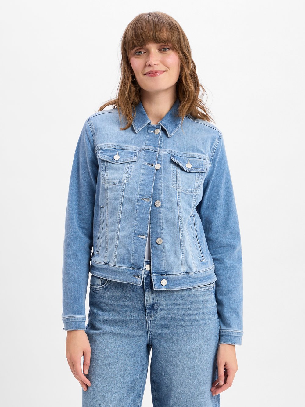 Thumbnail - comma casual identity Jeansjacke Damen Baumwolle blau, 34