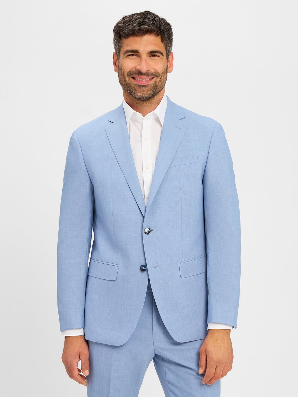 Daniel Hechter Baukasten-Sakko mit Schurwoll-Anteil Herren Modern Fit Schurwolle blau meliert, 58