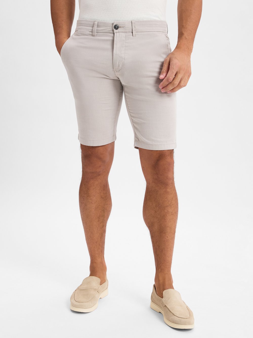 Finshley & Harding Bermuda-Shorts Herren Baumwolle beige, 33