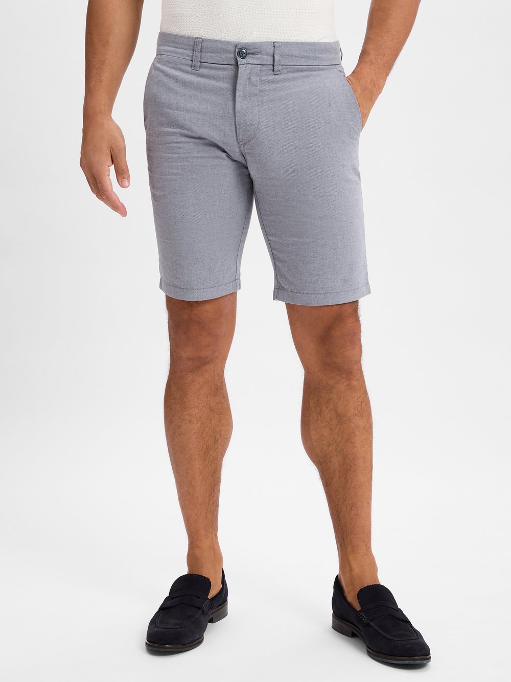 Finshley & Harding Bermuda-Shorts Herren Baumwolle grau, 31
