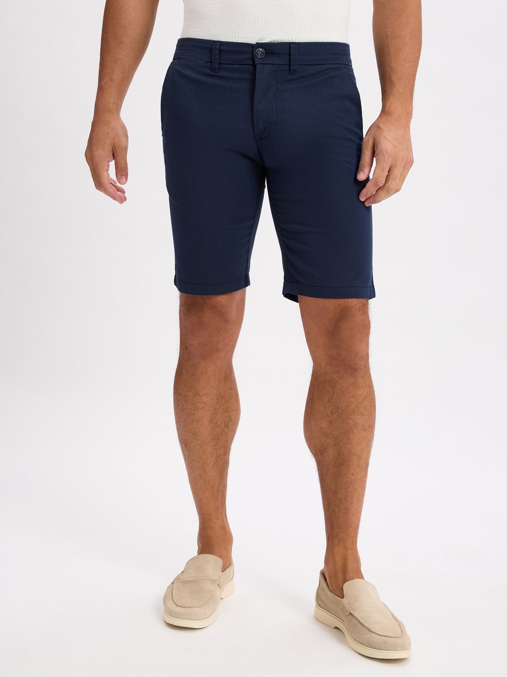 Finshley & Harding Bermuda-Shorts Herren Baumwolle blau, 36