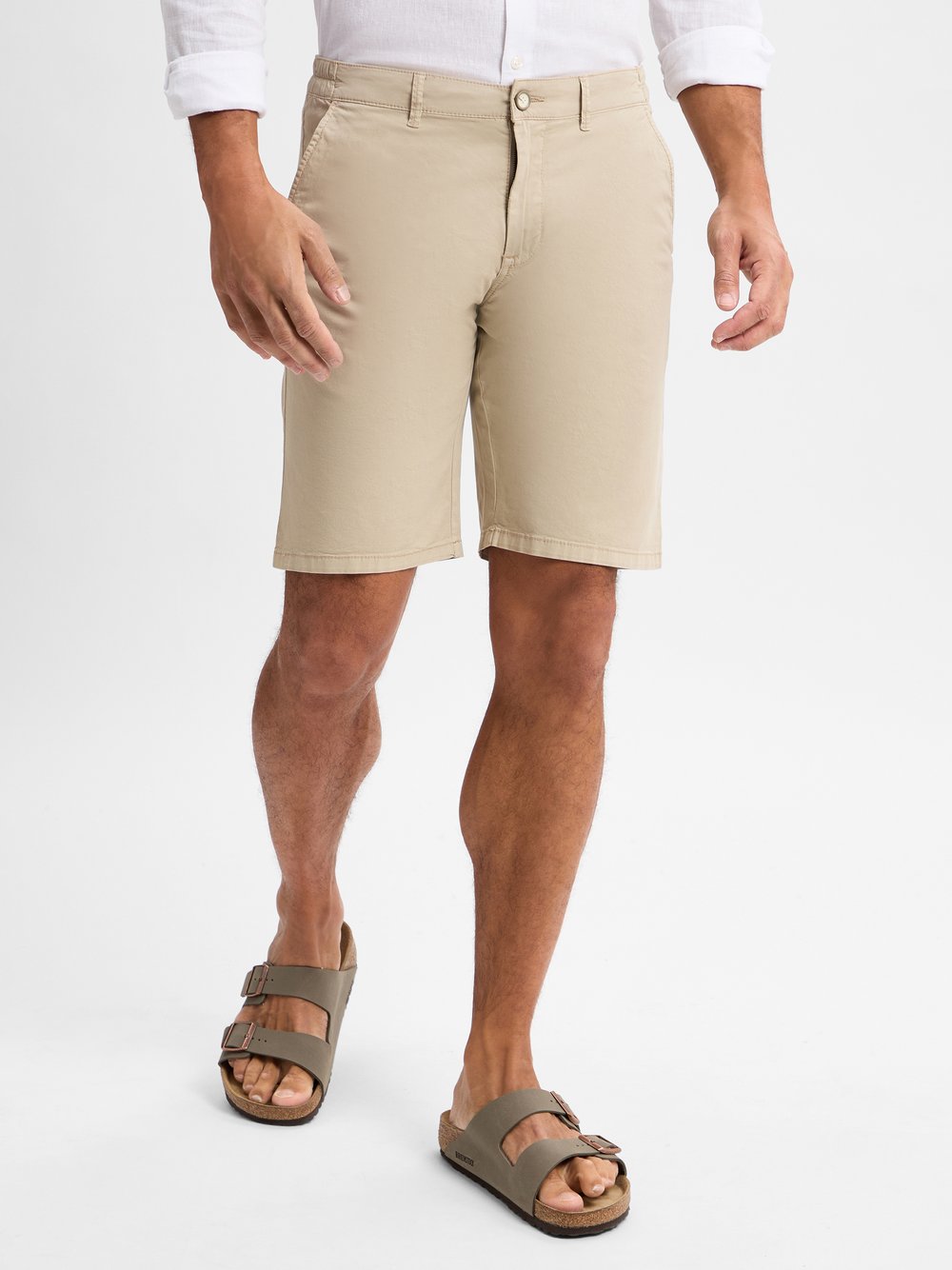 Finshley & Harding Shorts Herren Baumwolle beige, 33