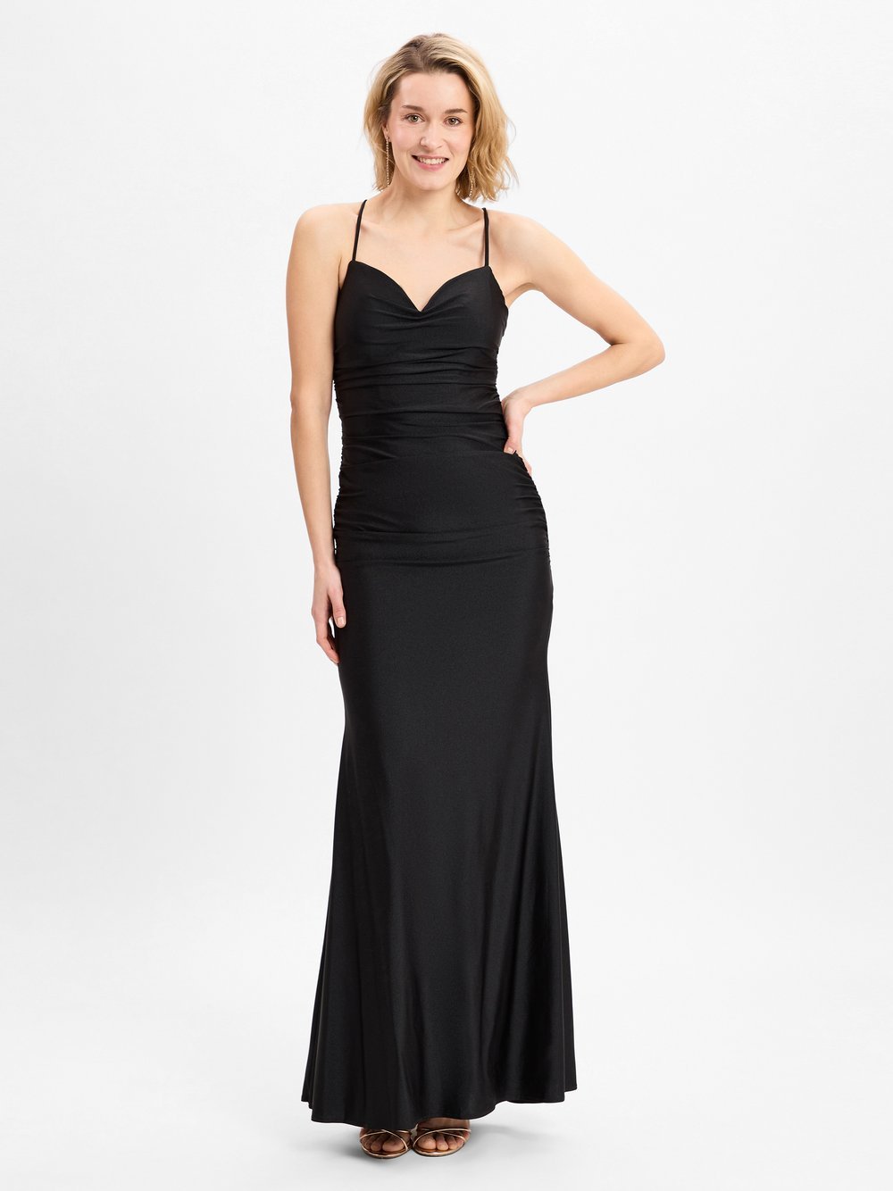 Unique Abendkleid Damen schwarz, 38