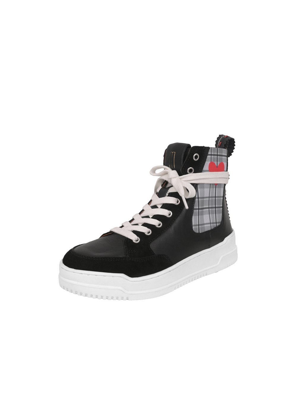 Crickit Sneaker Damen Leder schwarz bedruckt, 42