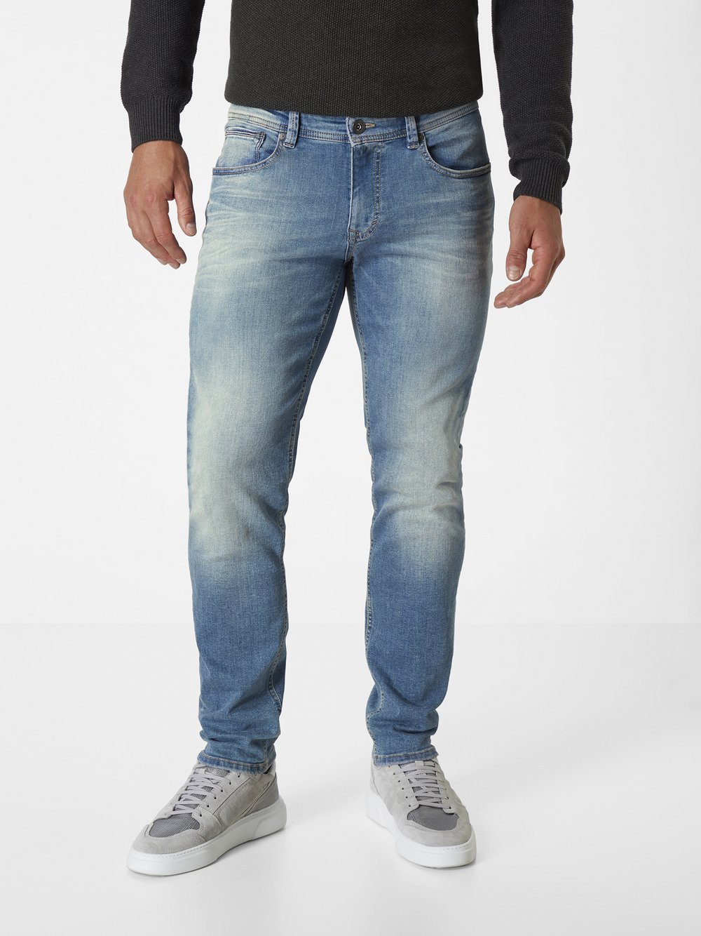 Paddock`s 5-Pocket Jeans Herren Baumwolle blau, 29-32