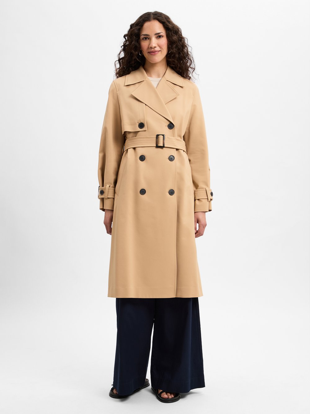 comma Trenchcoat Damen Baumwolle braun, 40
