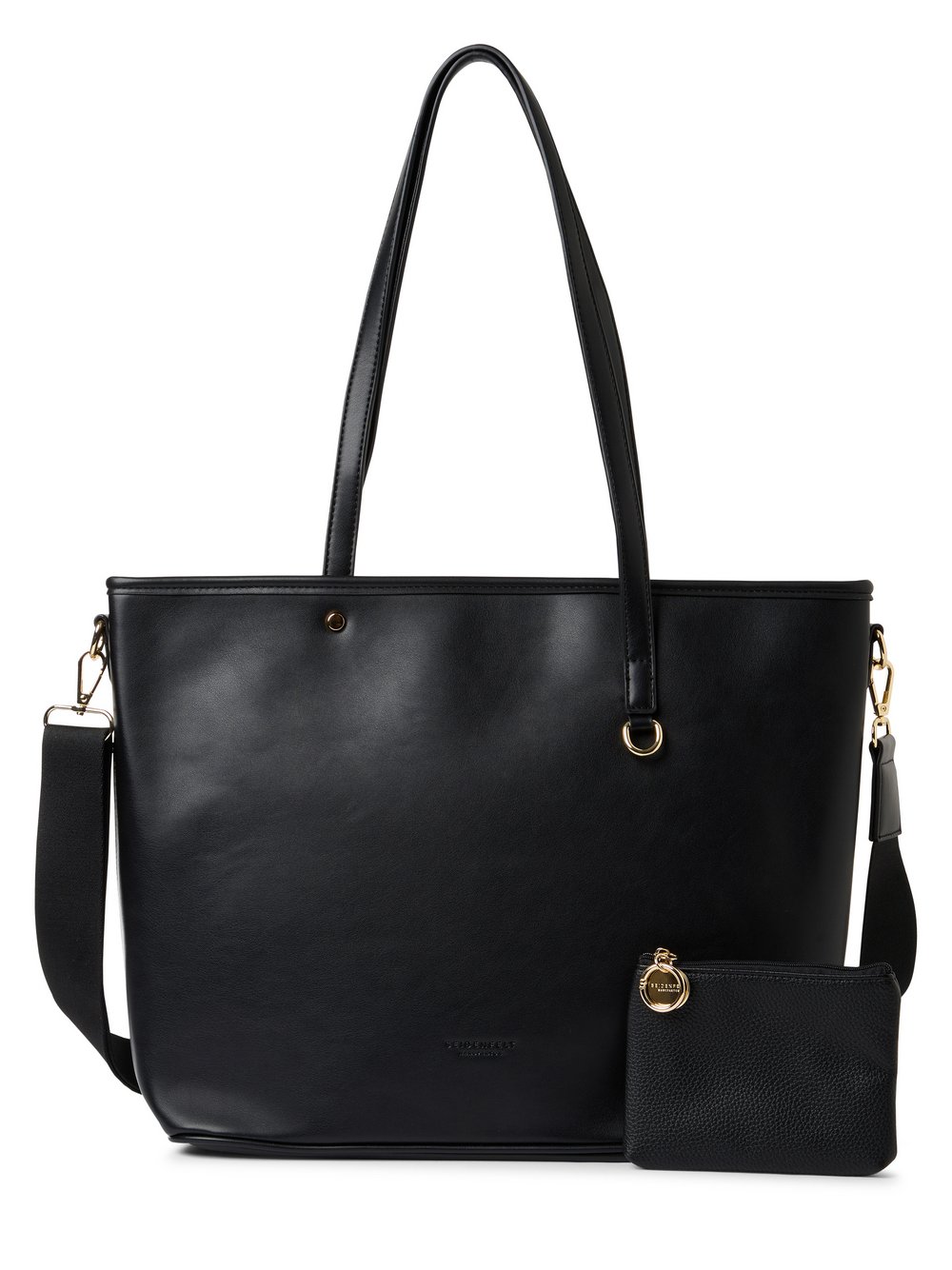 Seidenfelt Shopper Damen Kunstleder schwarz, ONE SIZE