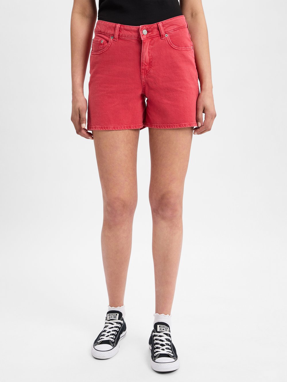 JJXX Jeans-Shorts Damen Baumwolle rot, S