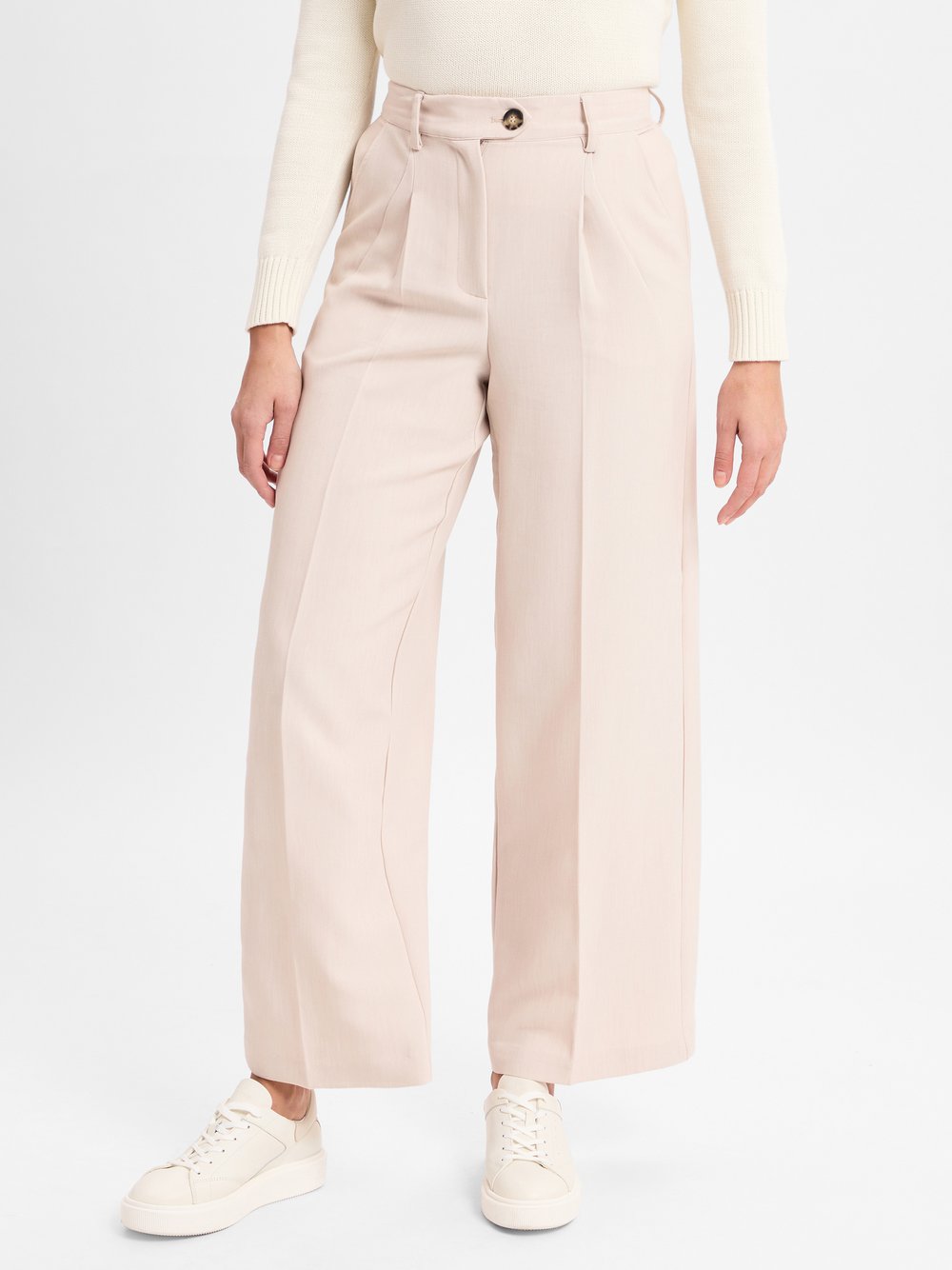 Y.A.S Bundfaltenhose Damen beige, 34