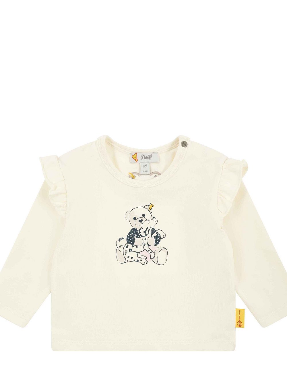 Steiff T-Shirt  Mädchen Baumwolle beige bedruckt, 56