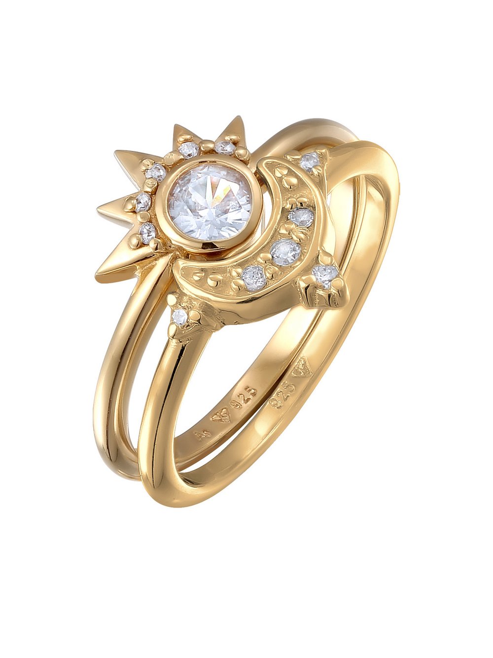 Elli Ring Damen Sterlingsilber gold, 54