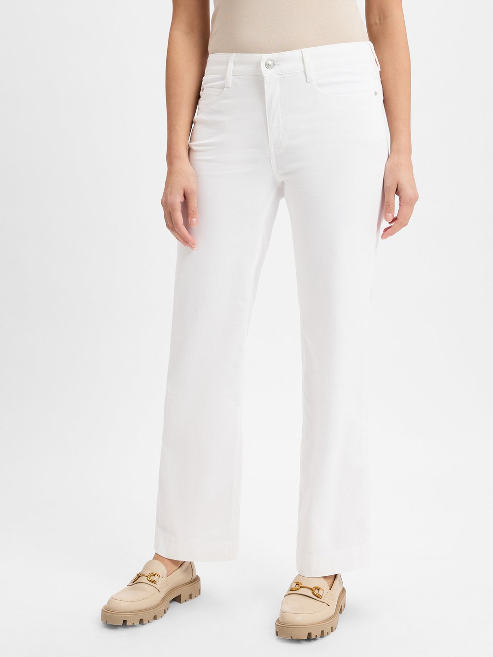 MAC Jeans Damen Baumwolle weiß, 38-30
