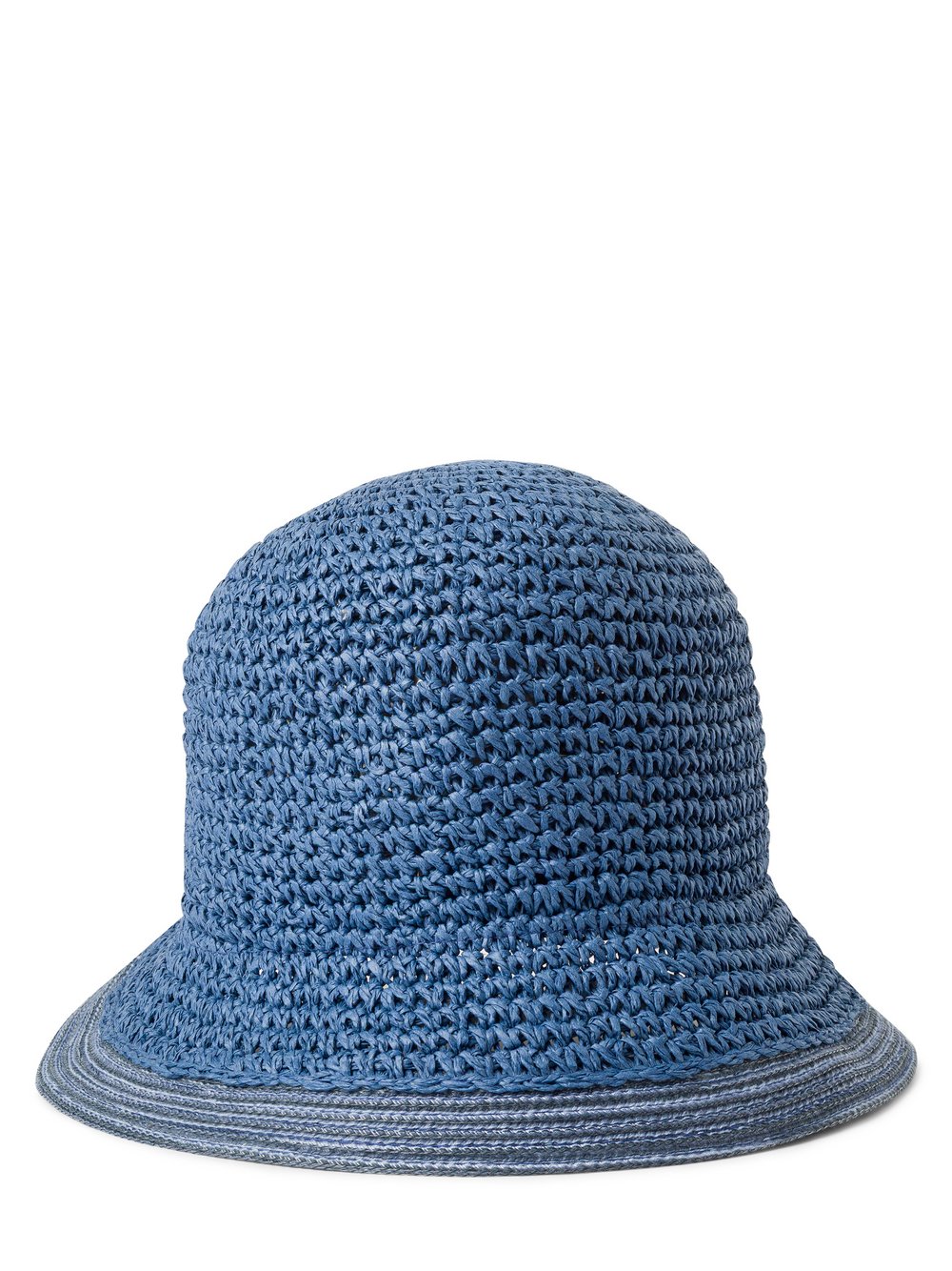 Marie Lund Hut Damen Papier blau strukturiert, ONE SIZE