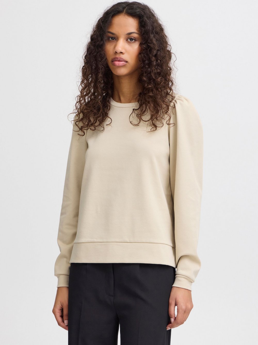 Ichi Sweatshirt Damen beige, XXL