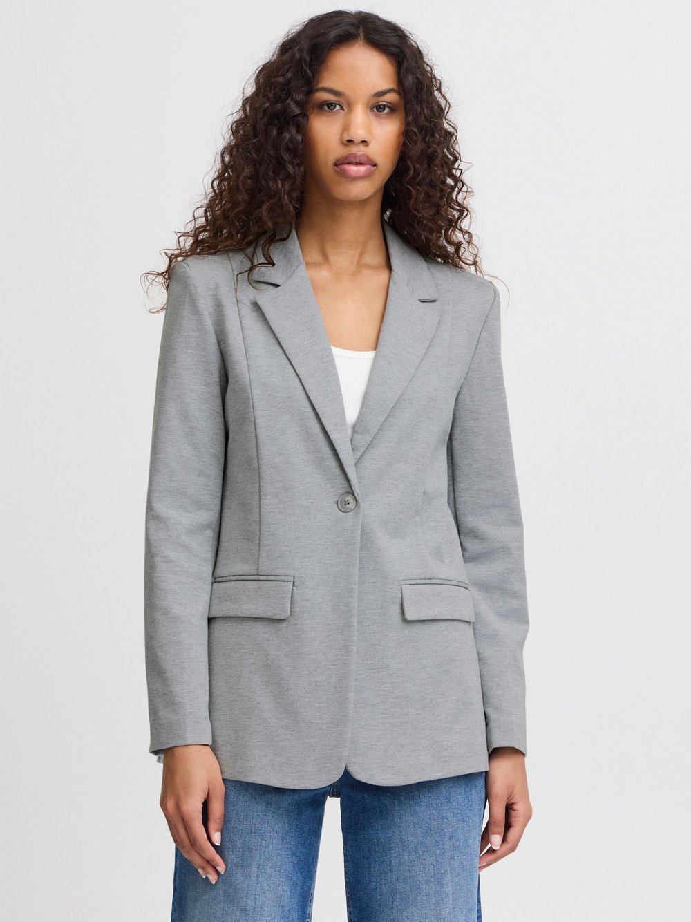 Ichi Blazer Damen grau, L