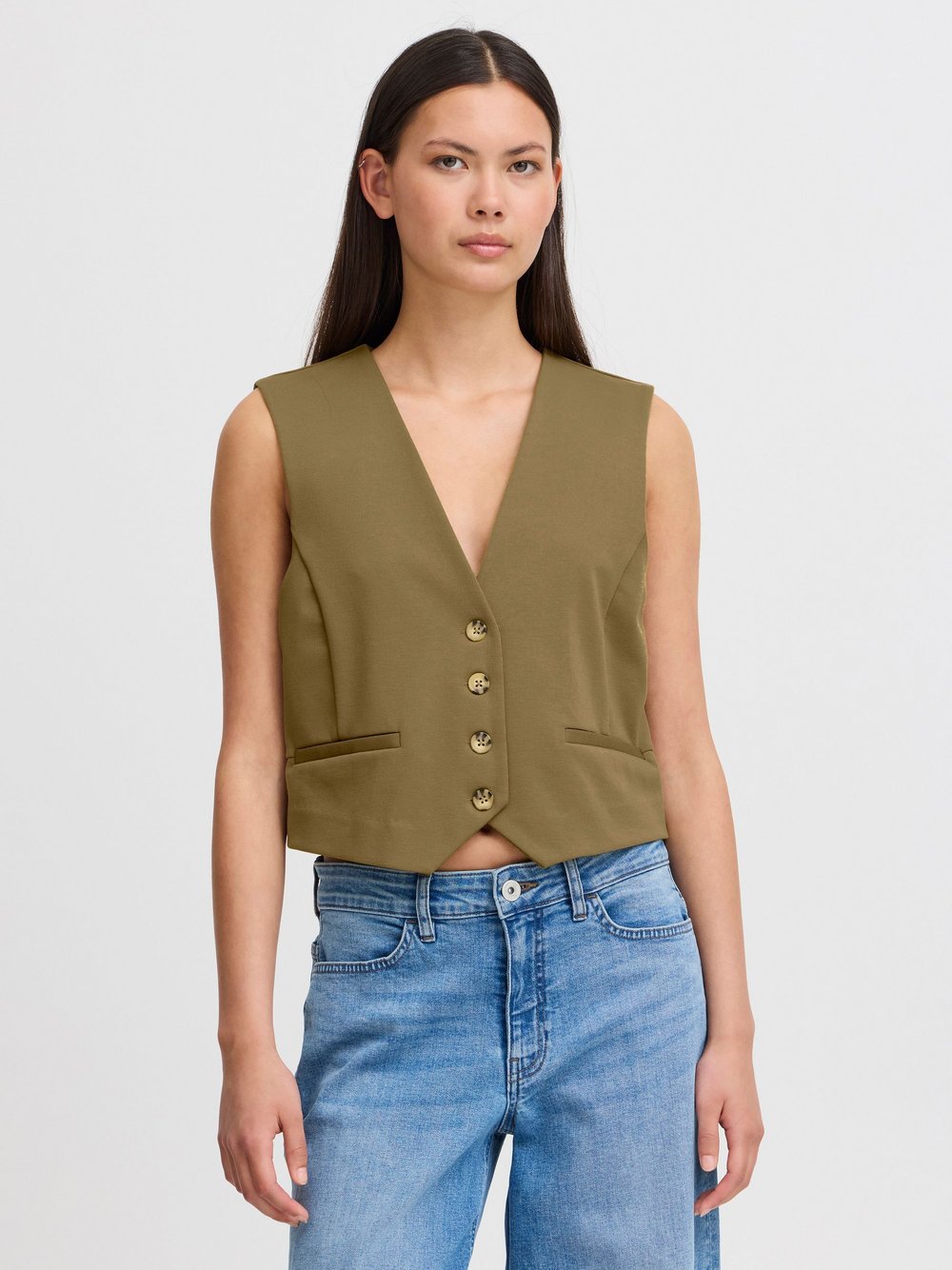 Ichi Top Damen grün, XS