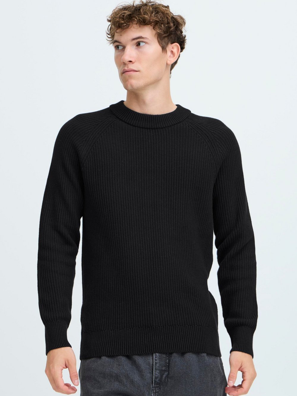 Thumbnail - CASUAL FRIDAY Strickpullover Herren Baumwolle schwarz, S