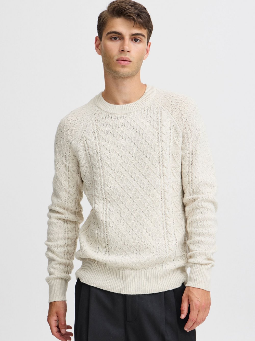 CASUAL FRIDAY Strickpullover Herren weiß, M