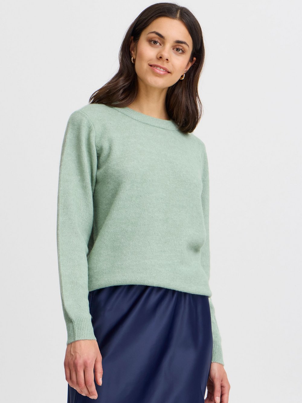 fransa Strickpullover Damen grün, L