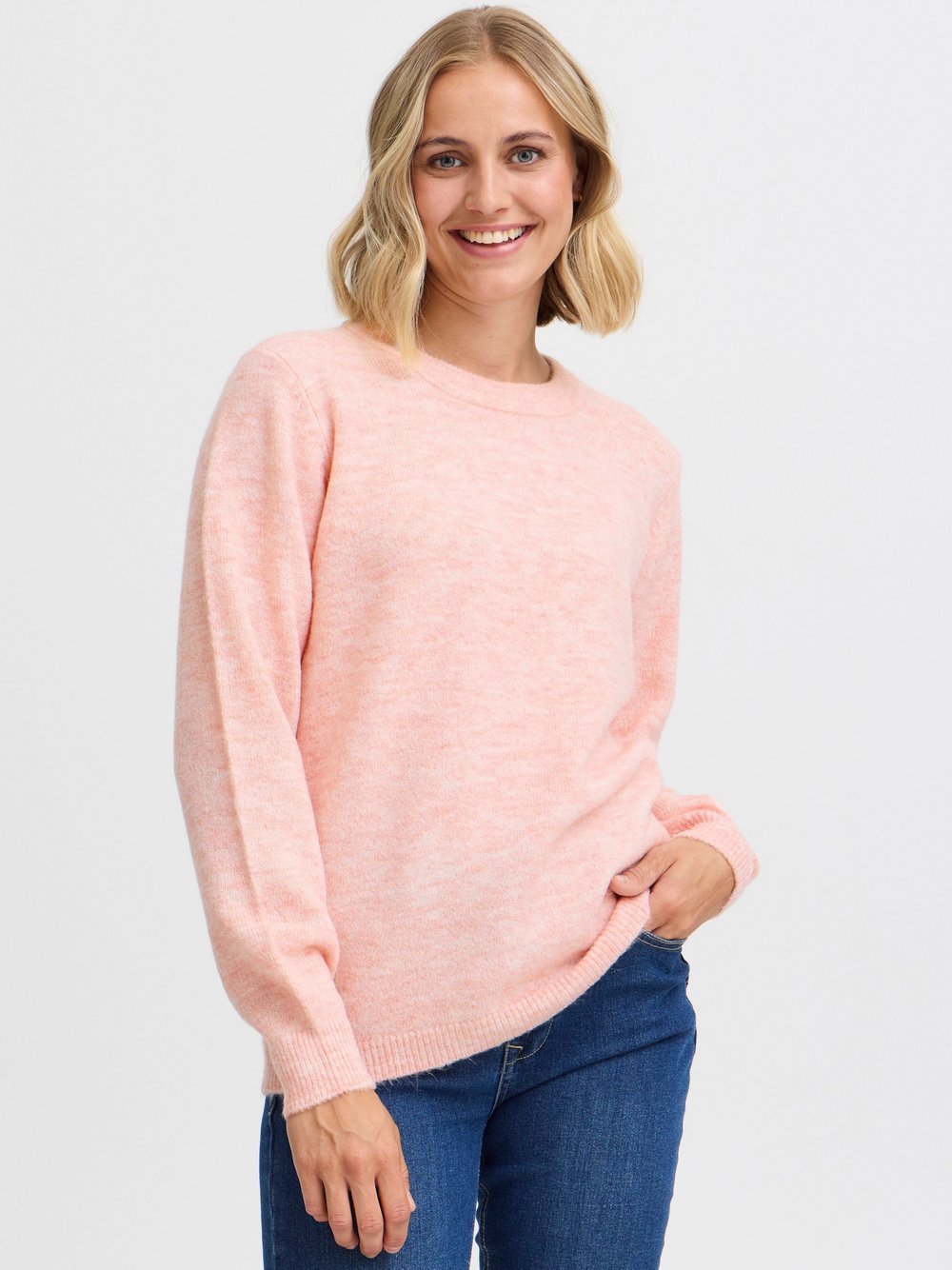 fransa Strickpullover Damen rosa, L