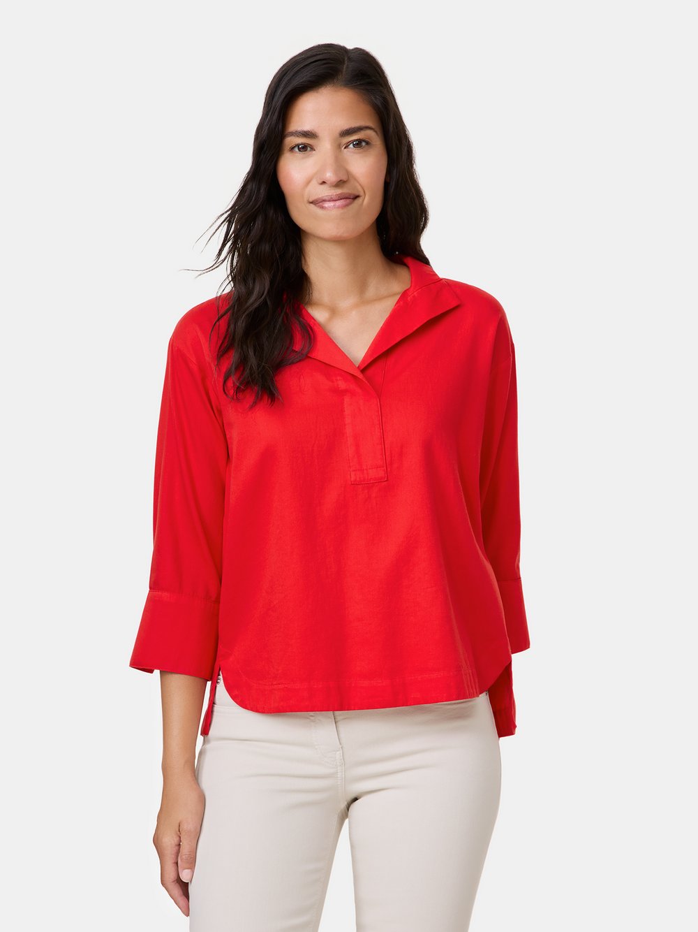 Gerry Weber 3/4 Arm Bluse Damen Baumwolle rot, 44