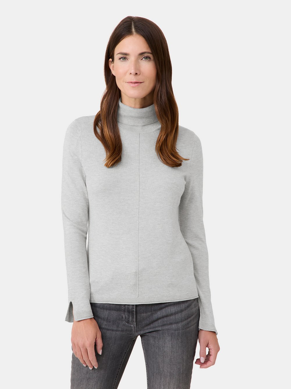 Gerry Weber Rollkragenpullover Damen Viskose grau, 40