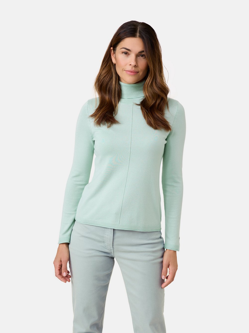 Gerry Weber Rollkragenpullover Damen Viskose grün, 36