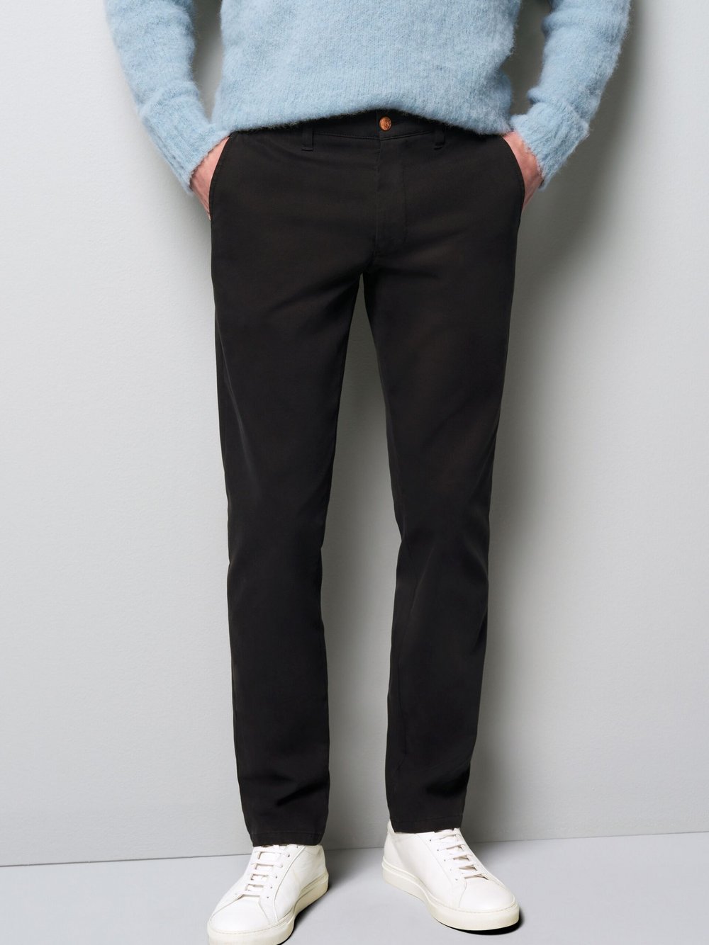 MEYER Chino Herren Baumwolle blau, 31-32