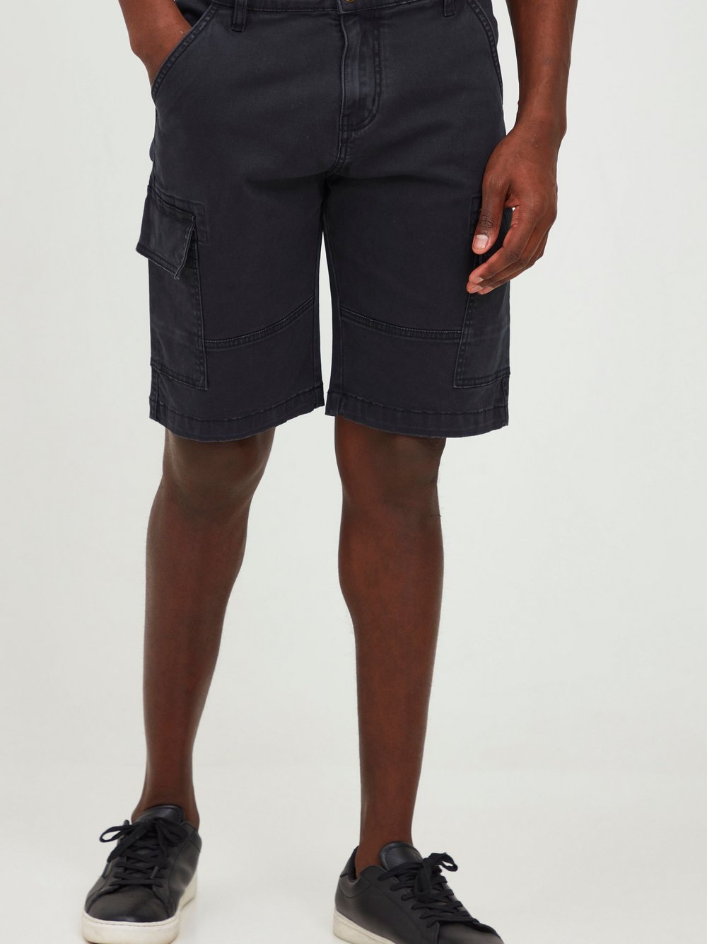 Indicode Cargoshorts Herren Baumwolle schwarz, XL