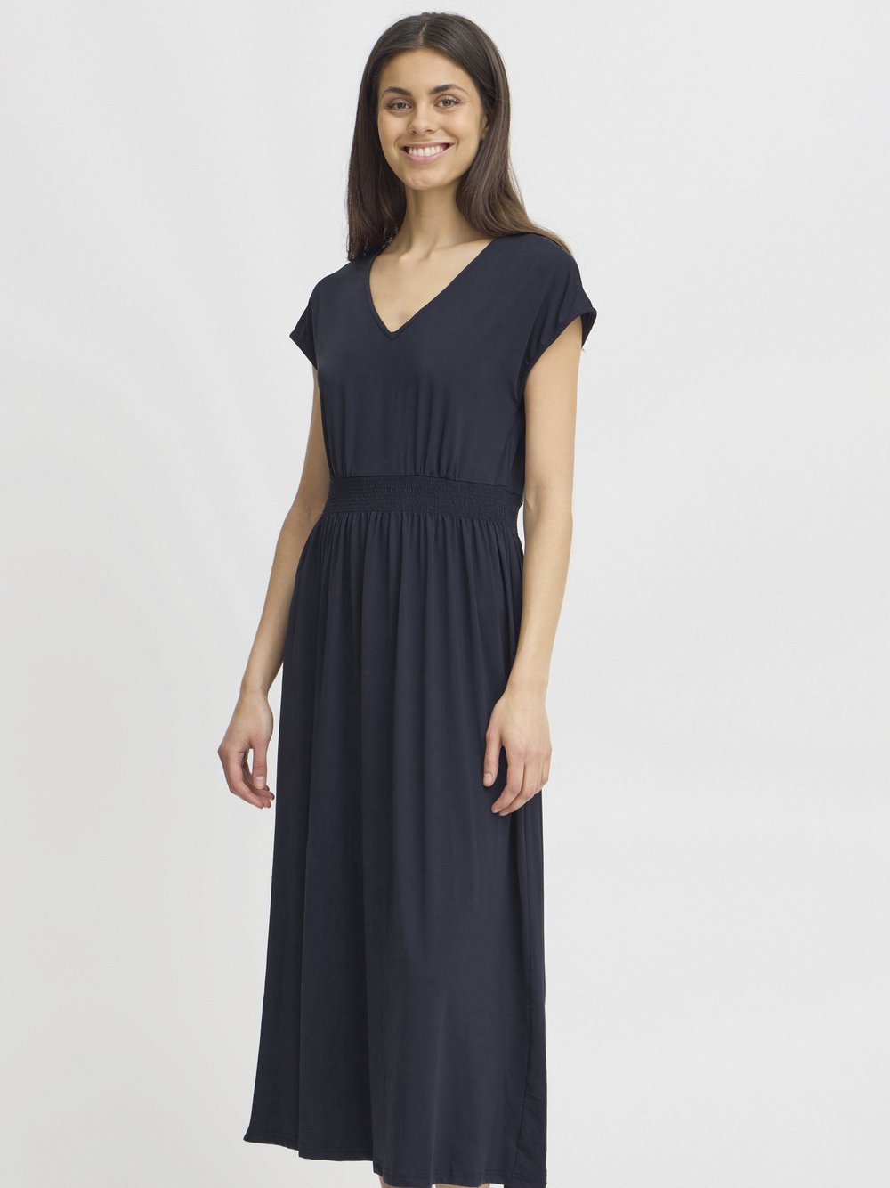 fransa Kleid Damen blau, L