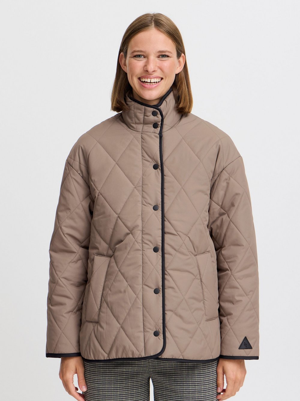 B.Young Steppjacke Damen braun gemustert, 34