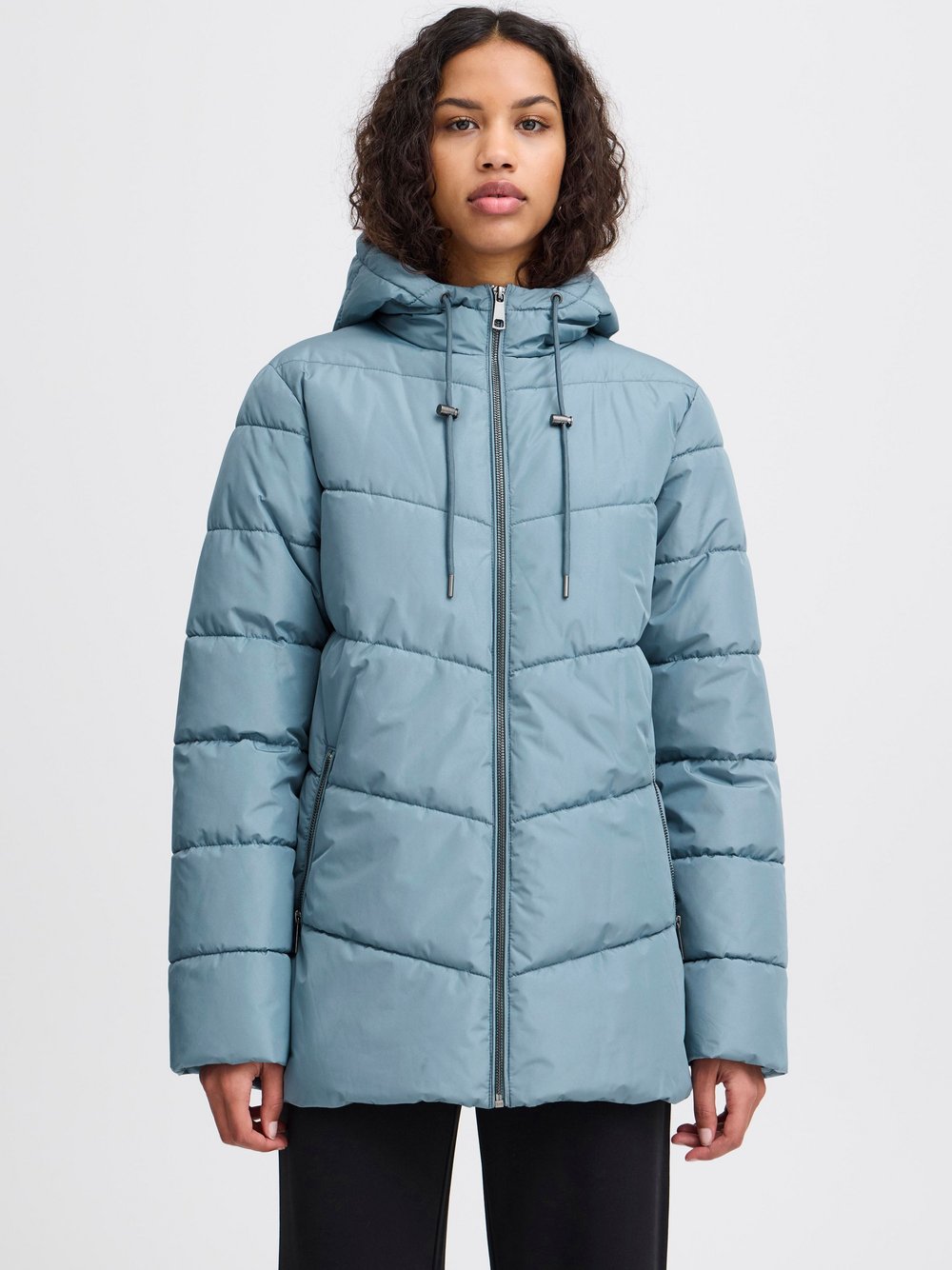 Ichi Winterjacke Damen blau, M