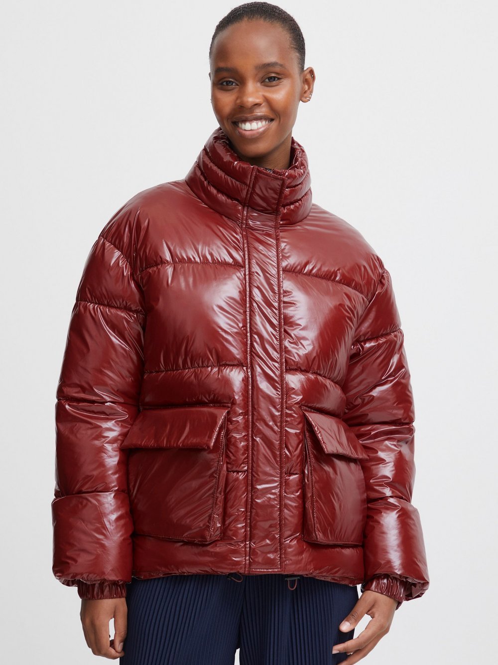 B.Young Winterjacke Damen Polyamid braun, 40