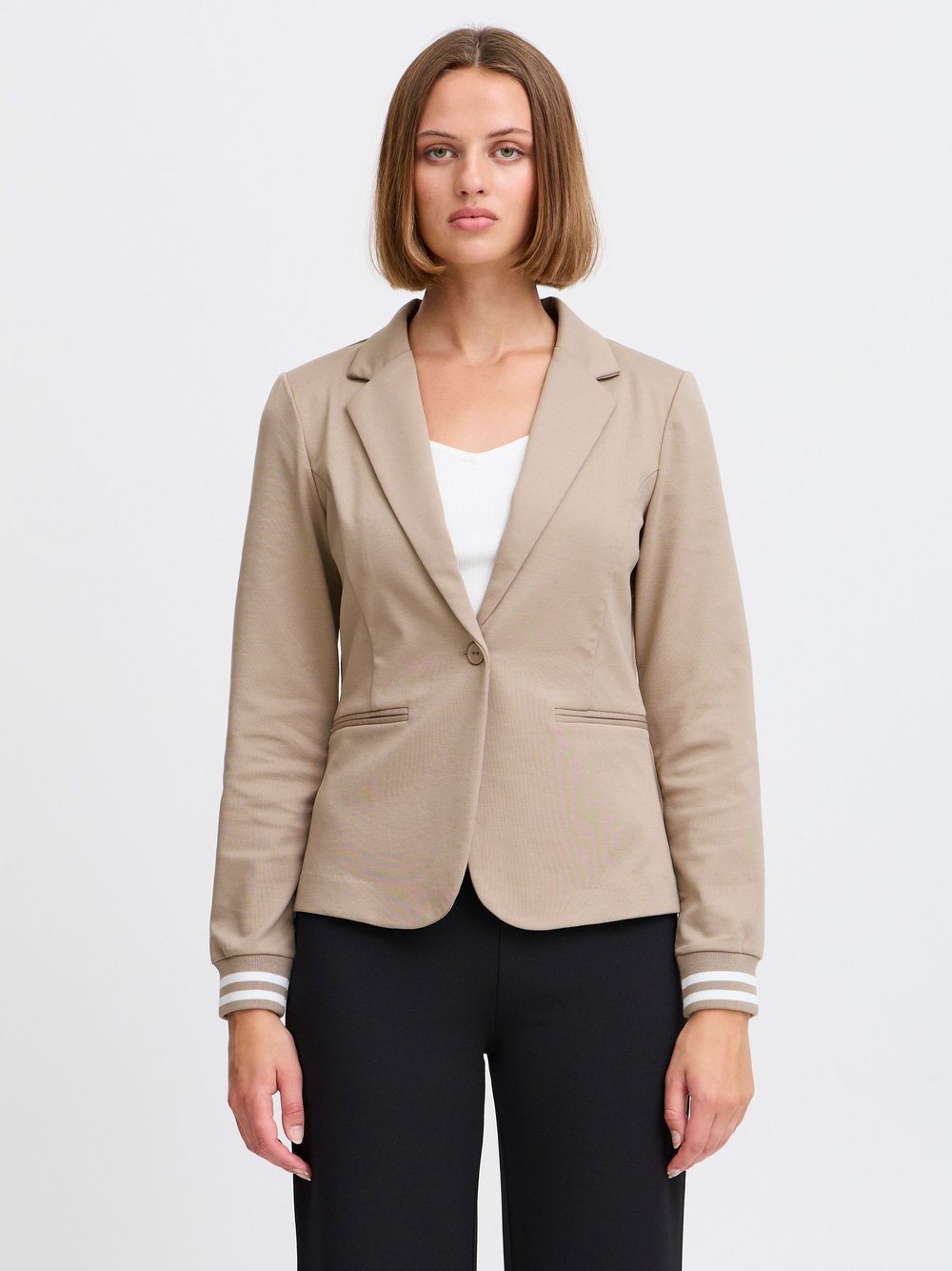 Ichi Kurzblazer Damen beige, XS