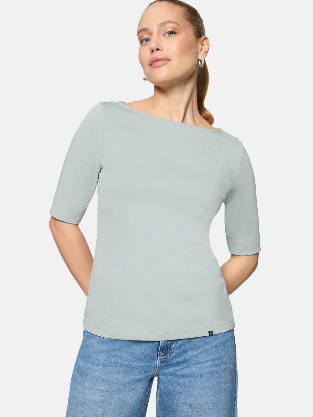 Thumbnail - zero Basic Damen Baumwolle blau, 36