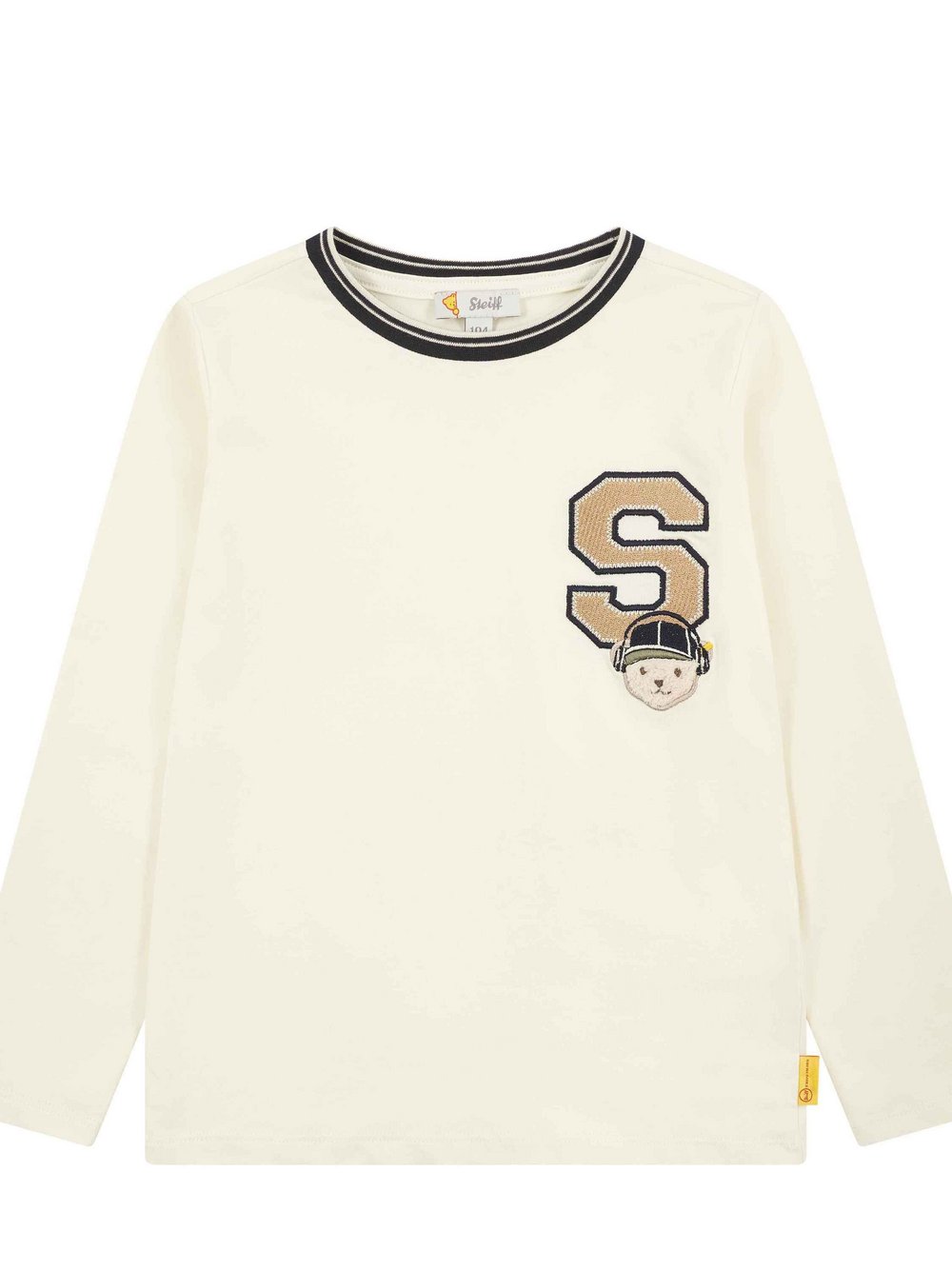 Steiff T-Shirt  Jungen Baumwolle beige bedruckt, 116