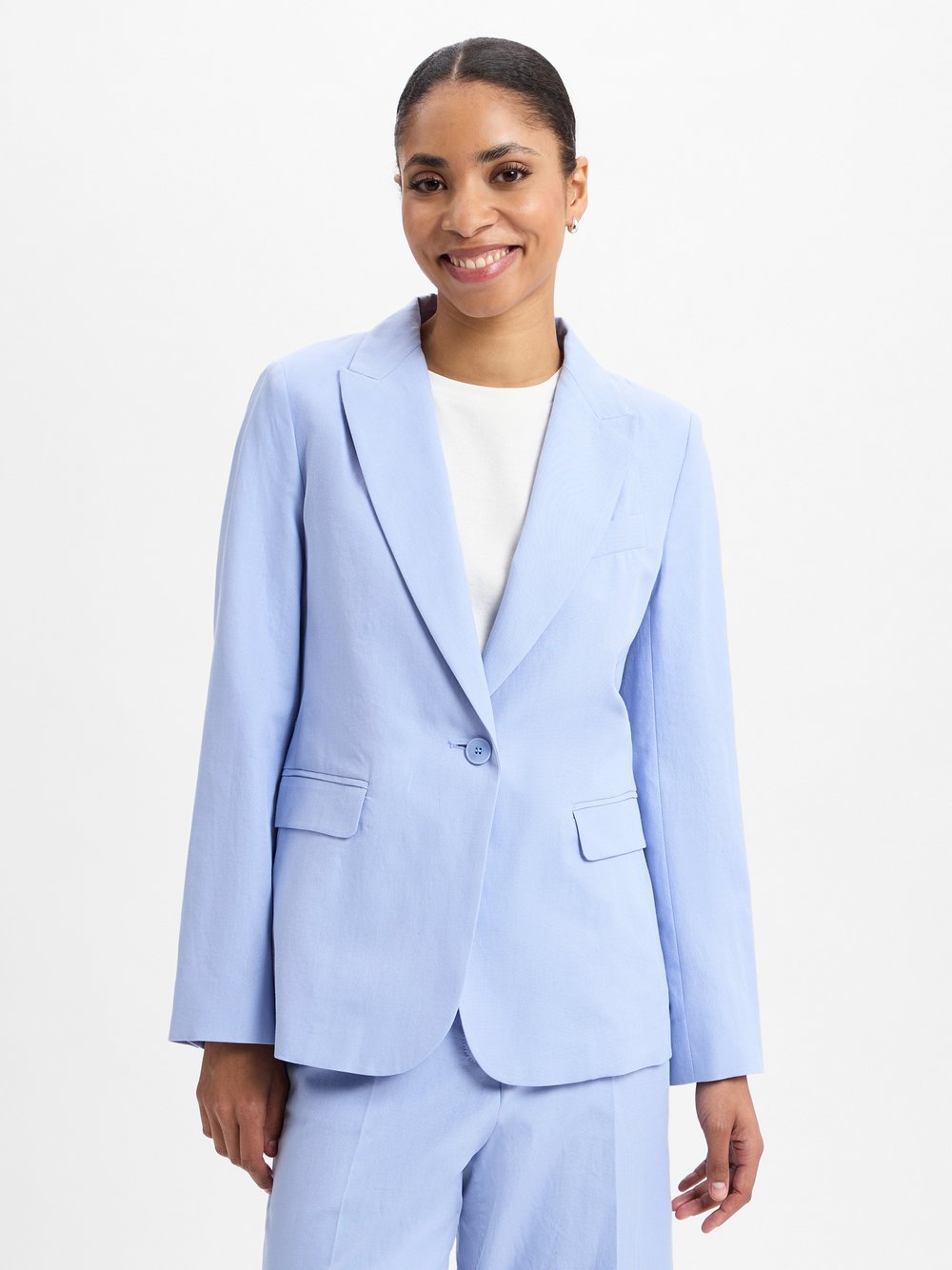 Weekend Max Mara Blazer Damen Baumwolle blau, 40